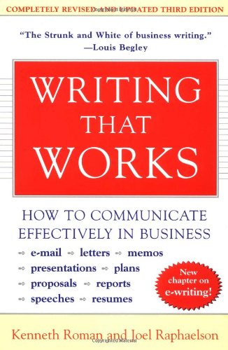 Writing That Works de Kenneth Roman