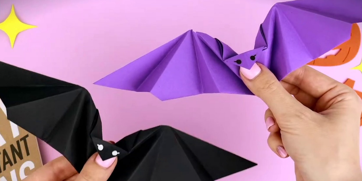 Lilieci zburători – origami pentru Halloween de Origami Tales