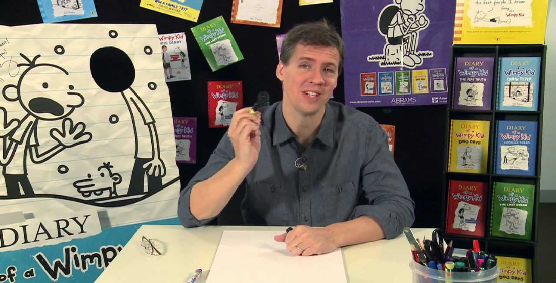 Jeff Kinney’s Cartoon Class – How to draw Greg Heffley de Jeff Kinney