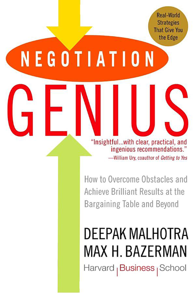 Negotiation genius de Deepak Malhotra