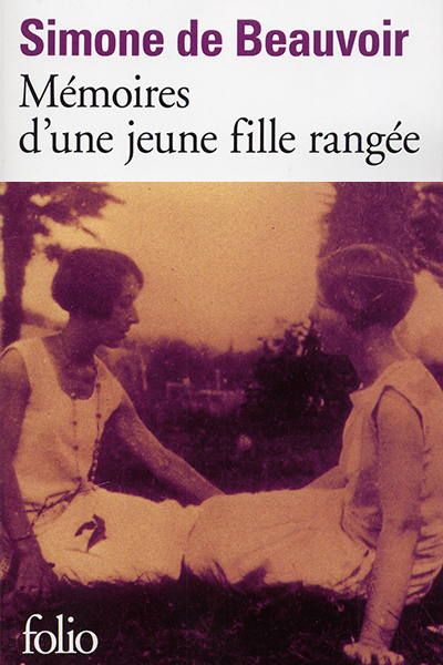 Memoires d’une jeune fille rangee de Simone de Beauvoir